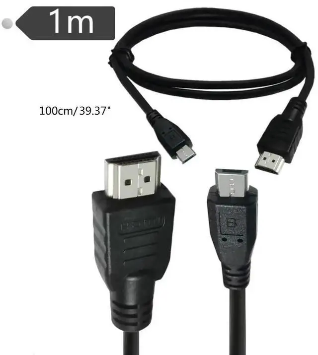 Alt view image 3 of 3 - WRIARICH 1080P Micro USB to HDMI-Compatible AV Converter Cable, Digital Video TV Adapter for Android Phones