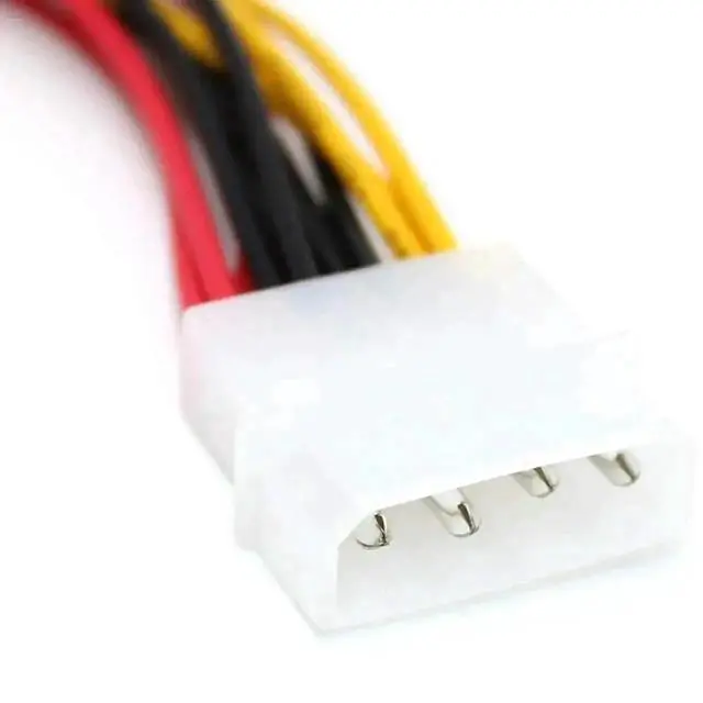 Alt view image 2 of 3 - WRIARICH 1 Pack 4 Pin IDE Molex to 3 SATA Power Splitter Cable, Multi SATA Hard Drive Power Extension Cord for PC HDD SSD