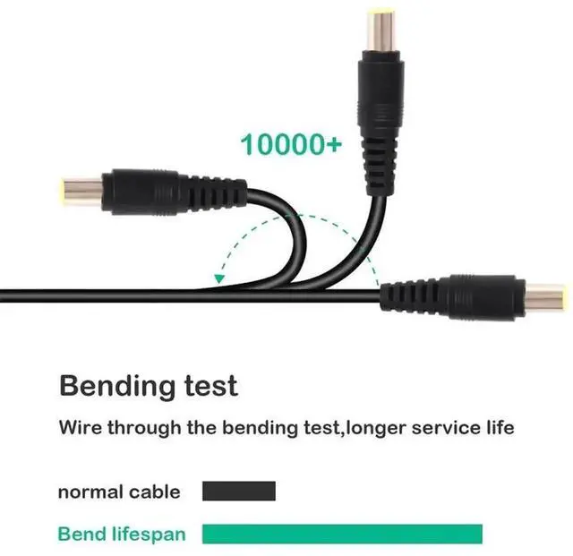Alt view image 3 of 6 - WRIARICH 1.5M USB-C to DC 7.9×5.5mm PD Laptop Charging Cable, Type-C Male to 7.9*5.5mm Barrel Plug Power Cord for ThinkPad Laptops
