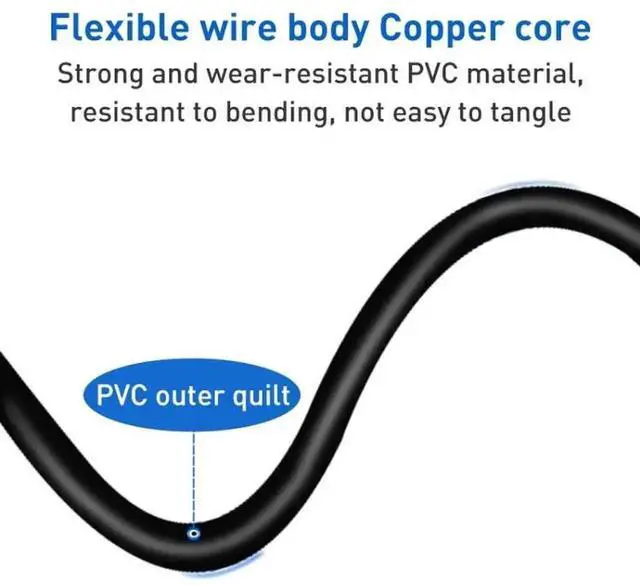 Alt view image 4 of 4 - WRIARICH 1.5M Black USB-C to 4.5×3.0mm DC Barrel PD Charging Cable|Type-C PD Input to 4530 Laptop Power Cord