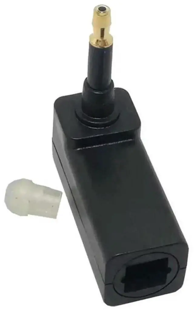 Alt view image 3 of 3 - WRIARICH 90 Degree Toslink Optical to 3.5mm Mini Optical Audio Adapter, Right Angle Digital Optical Jack to Mini Plug for TV Boxes