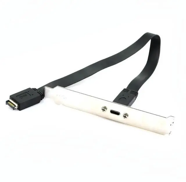 Main image of WRIARICH 30cm USB 3.1 Gen2 Type-E 20Pin Motherboard Header to USB-C Female Extension Cable, 10Gbps Internal Front Panel USB Type-C Adapter for ATX/MATX/ITX DIY PC Gaming Workstation