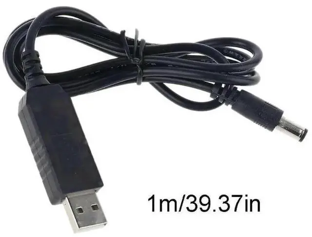 Alt view image 3 of 3 - WRIARICH USB DC 5V to 12V Step Up Power Boost Cable, USB Voltage Converter Adapter Cord with 2.1x5.5mm DC Plug for Router, CCTV Camera and Low-Power DC Devices