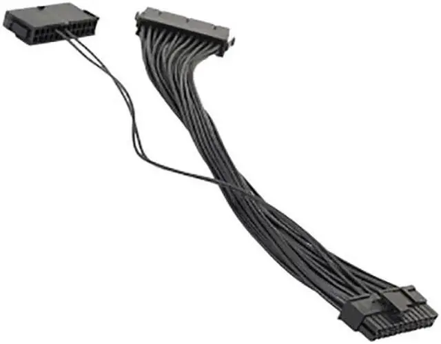 Alt view image 4 of 4 - WRIARICH 30cm 24Pin ATX Male to Female Dual PSU Synchronizer Extension Cable for Mining Rig