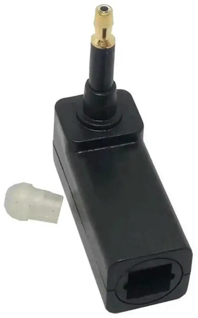 Alt view image 2 of 3 - WRIARICH 90 Degree Toslink Female to 3.5mm Mini Optical Male Audio Adapter, Right Angle Optical Converter for TV Box Soundbar
