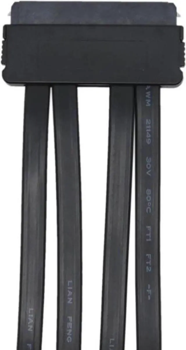 Alt view image 4 of 5 - WRIARICH 1.64ft Internal SFF-8484 32Pin SAS to 4×SATA Breakout Cable, SFF8484 Host Controller to Quad SATA Hard Drive Adapter Cord