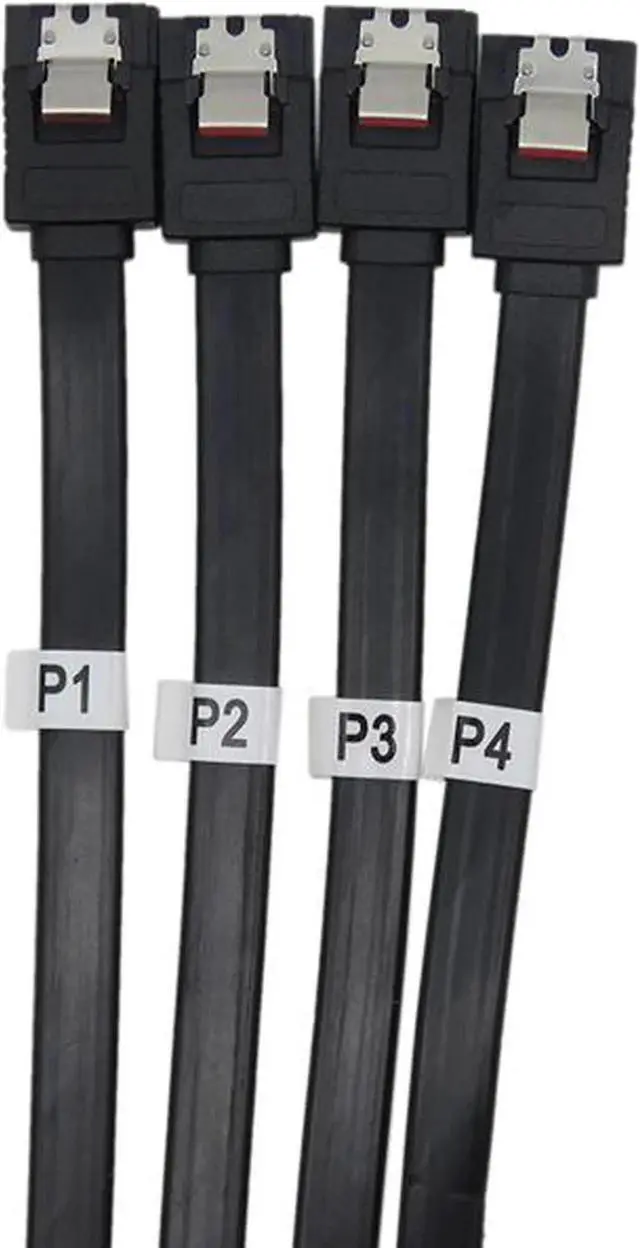 Alt view image 5 of 5 - WRIARICH 1.64ft Internal SFF-8484 32Pin SAS to 4×SATA Breakout Cable, SFF8484 Host Controller to Quad SATA Hard Drive Adapter Cord