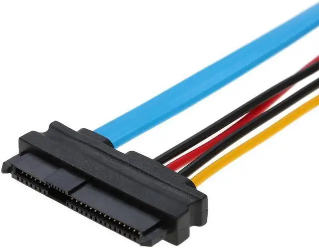 Alt view image 3 of 3 - WRIARICH 70cm SFF-8482 SAS to SATA Cable, 29Pin SAS to Single 7Pin SATA Hard Drive Adapter Cord