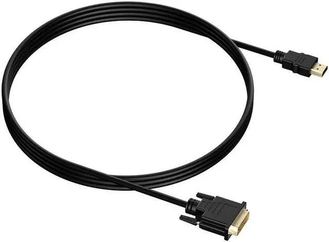 Alt view image 2 of 7 - HDMI to DVI Adapter, DVI to HDMI High Speed Bi Directional Cable, HDMI Male to DVI-D 24+1 Male, 1080P HD for Raspberry Pi, Roku, Xbox One, PS5, Graphics Card, Blue-ray, Nintendo Switch, 10 ft.