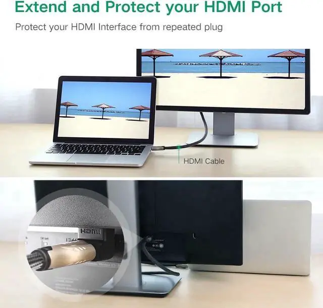 Alt view image 2 of 6 - WRIARICH 4-Pack Right Angle HDMI Adapters, Includes 90° & 270° Elbow Connectors, Supports 4K & HDR Video