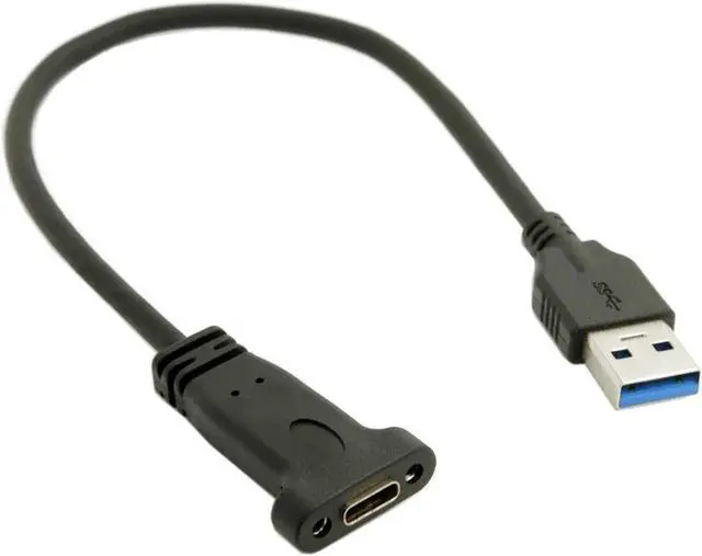 Main image of WRIARICH 30cm USB3.1 Gen2 Type-C Female to USB3.0 Type-A Male Adapter Extension Cable for Laptop, Phone & Tablet
