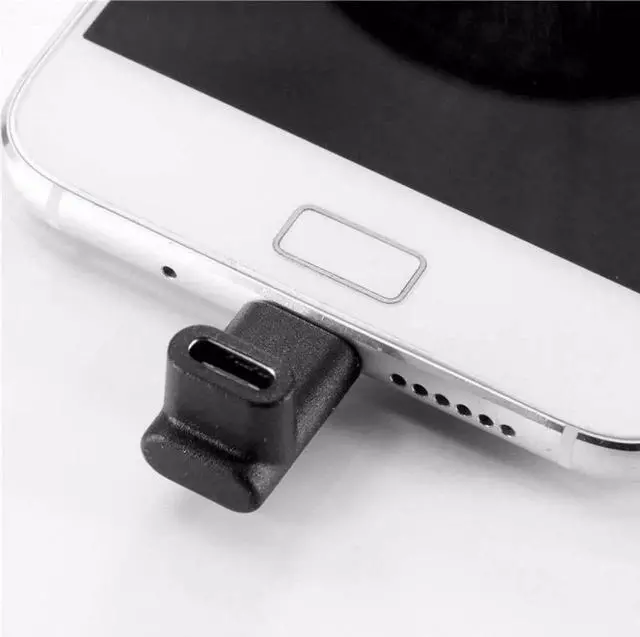 Alt view image 2 of 7 - WRIARICH 2 Pack Up & Down Angled USB-C Adapter, 100W Fast Charging 4K Video Type-C Connector