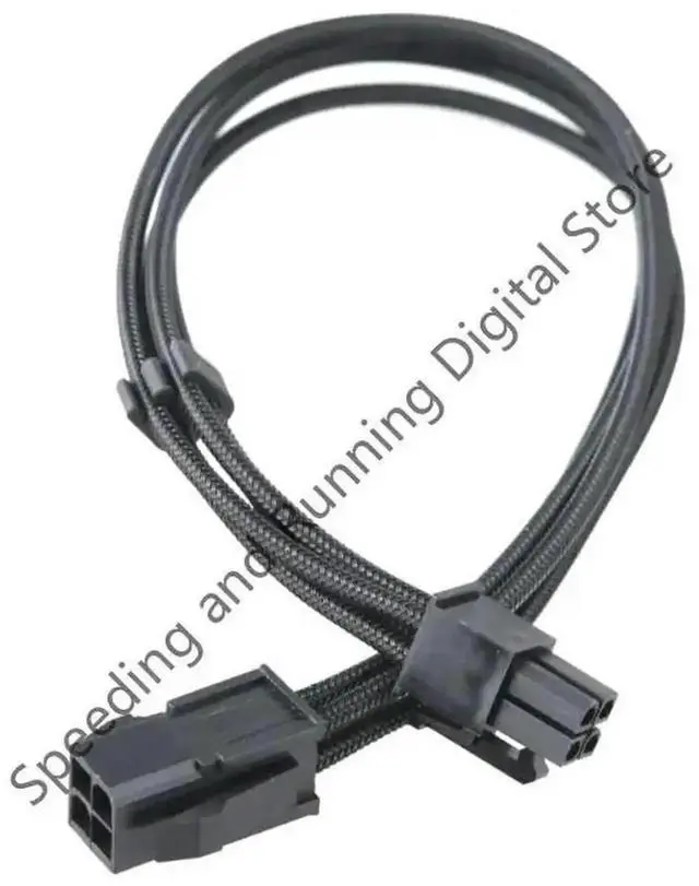 Alt view image 3 of 3 - WRIARICH 30cm 4 Pin ATX CPU Power Extension Cable, Male to Female Connector, 18AWG Wire for Desktop PC