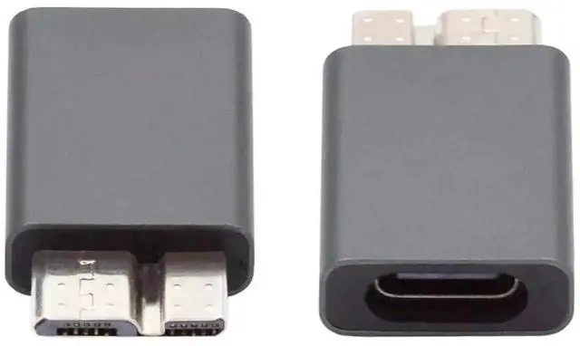 Alt view image 7 of 7 - WRIARICH USB 3.1 Type-C Female to Micro USB 3.0 Male Adapter, 10Gbps High Speed Data & Charging Converter for Laptop External SSD Hard Drives