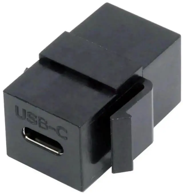 Main image of WRIARICH USB 2.0 Type-C Female to Female Keystone Jack Insert Coupler Adapter, USB-C Keystone Module Socket for Wall Plate Outlet Panel