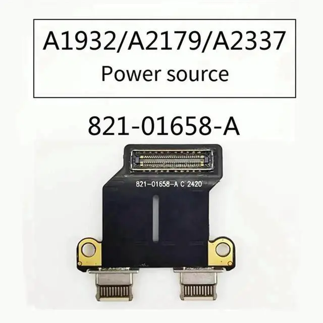 Alt view image 2 of 4 - WRIARICH USB-C DC Power Jack I/O Board Flex Cable Replacement for MacBook Air 13 Inch A1932 A2179 A2337, Part Number 820-01161-A 821-01658-A