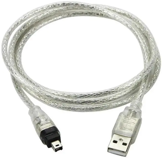 Main image of WRIARICH 1.5M USB 2.0 to IEEE 1394 4Pin iLink Firewire Cable Specially for DCR-TRV75E DV Camcorder, 4.92FT