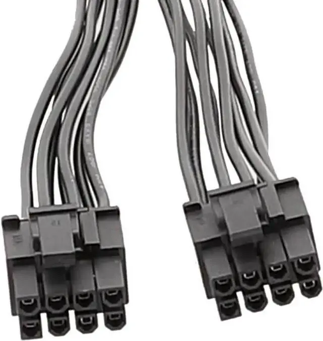 Alt view image 4 of 5 - WRIARICH 20cm PSU Modular Splitter Cable, Single 8Pin to Dual PCIe 8Pin GPU Power Extension Cord for Graphics Cards