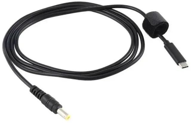 Alt view image 4 of 6 - WRIARICH 1.5M Black USB-C Male to DC 5.5×2.5mm Barrel Power Cable, Type-C to DC 5.5*2.5 Laptop Charging Conversion Cord