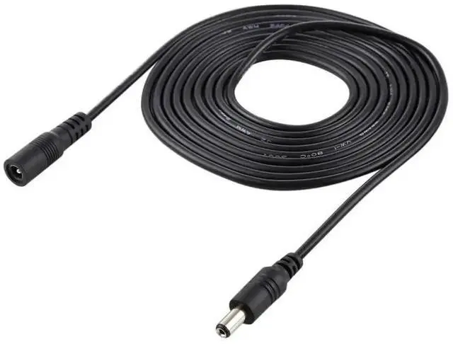Alt view image 6 of 6 - WRIARICH 2m DC Power Extension Cable 5.5x2.1mm Female to Male, 22AWG Wire for Laptops