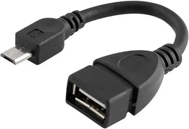 Alt view image 4 of 4 - WRIARICH 2 Pack Micro USB to USB 2.0 OTG Adapter, Micro USB Male to USB Female On-The-Go Connector for Samsung, LG and Android Phones (Black)