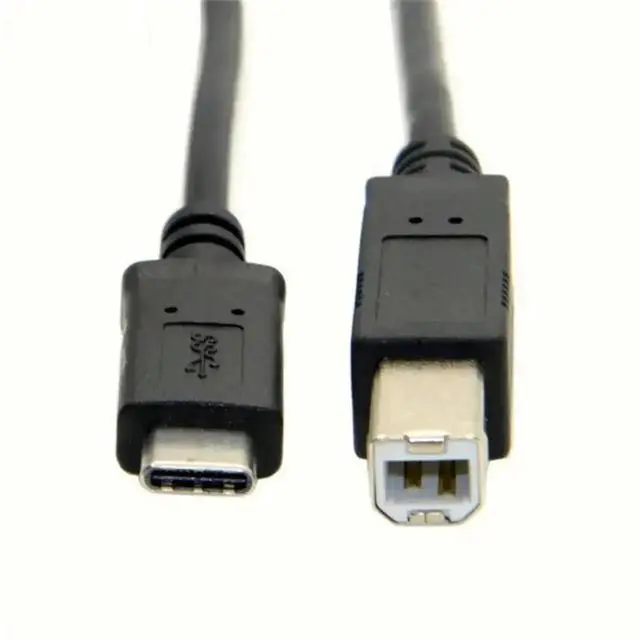 Alt view image 2 of 3 - WRIARICH Braided USB-C to USB 2.0 B Printer Cable, Compatible with MacBook, Brother Printers & MIDI Controllers