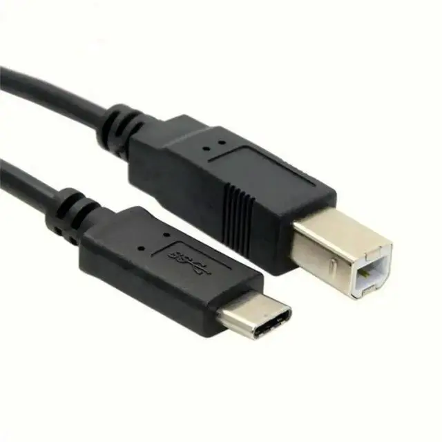 Alt view image 3 of 3 - WRIARICH Braided USB-C to USB 2.0 B Printer Cable, Compatible with MacBook, Brother Printers & MIDI Controllers