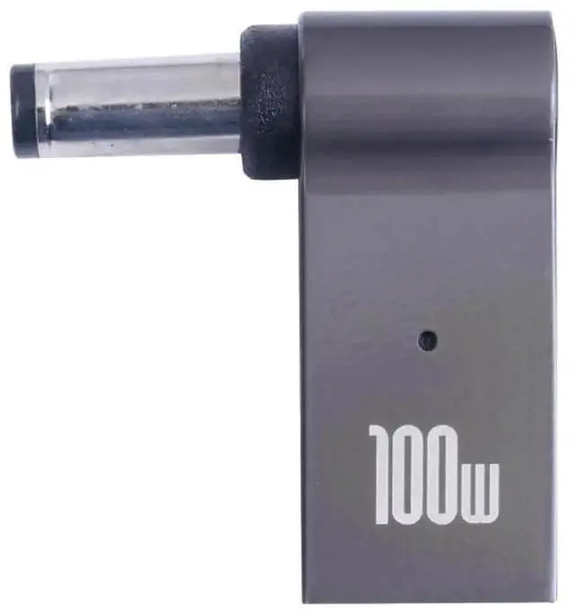 Alt view image 2 of 5 - WRIARICH 100W USB-C Female to DC 5.5x2.1mm Male Power Charging Adapter, Type-C to DC Barrel Converter Plug for Computers & Electronics