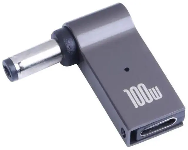 Alt view image 4 of 5 - WRIARICH 100W USB-C Female to DC 5.5x2.1mm Male Power Charging Adapter, Type-C to DC Barrel Converter Plug for Computers & Electronics