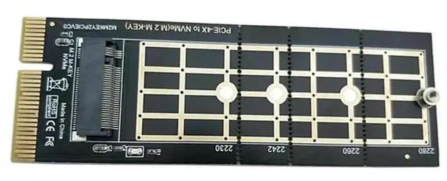 Alt view image 2 of 4 - WRIARICH PCIe 3.0 X4 to NVMe M.2 Adapter Card, PCI-E to M.2 NVMe SSD Converter Supporting 2230/2242/2260/2280 Size SSDs