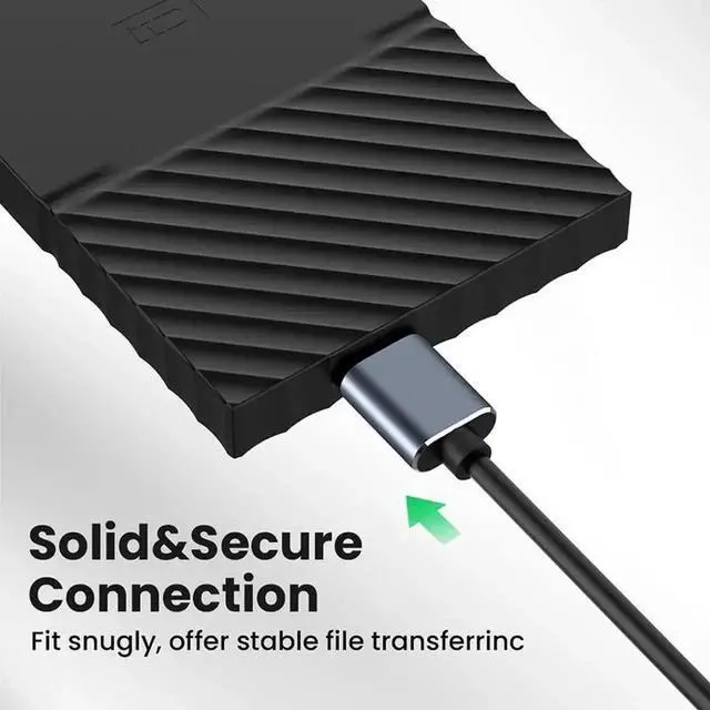 Alt view image 3 of 7 - WRIARICH 3.3FT USB C to Micro B Cable, Data Sync & Charging Cord for External Hard Drives, Galaxy S5