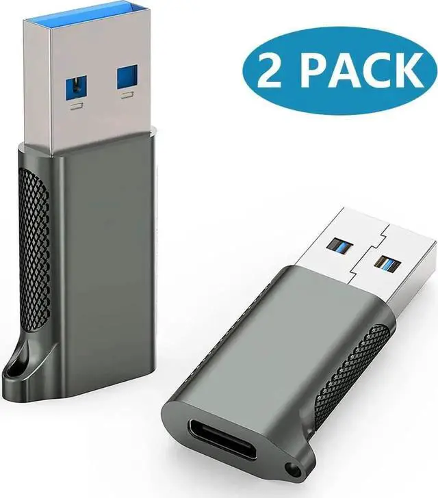 Main image of WRIARICH 2 Pack USB C Female to USB A Male Adapter, USB 3.1 Gen 2 10Gbps Converter for Charging, Audio & Data Transfer