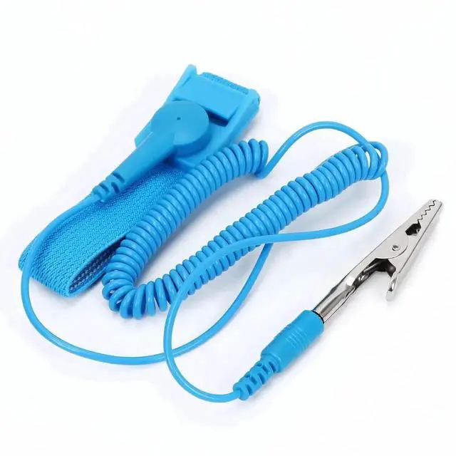 Main image of WRIARICH 11 Inch Adjustable ESD Anti Static Wrist Strap with Alligator Clip & Extended Cord, for PC Assembly & Electronic Repair