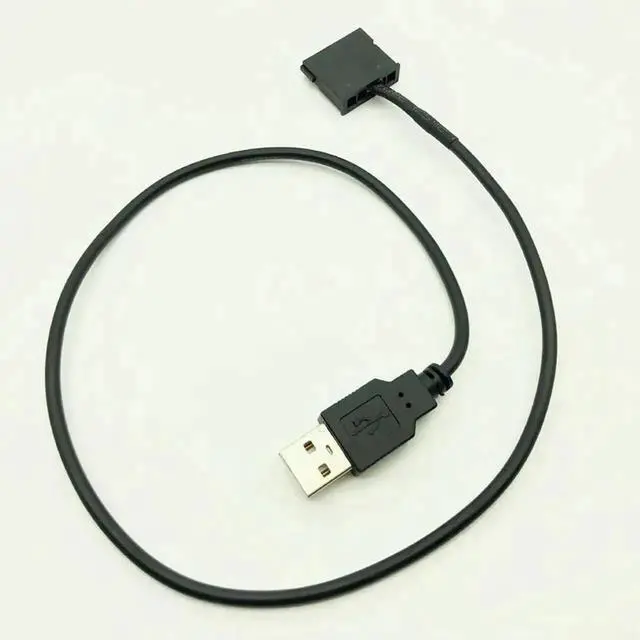 Main image of WRIARICH 50cm 22AWG USB 5V Male to 15Pin SATA Female Power Cable Adapter, Black SATA Power Supply Cord for 2.5 Inch Laptop SATA HDD & SSD
