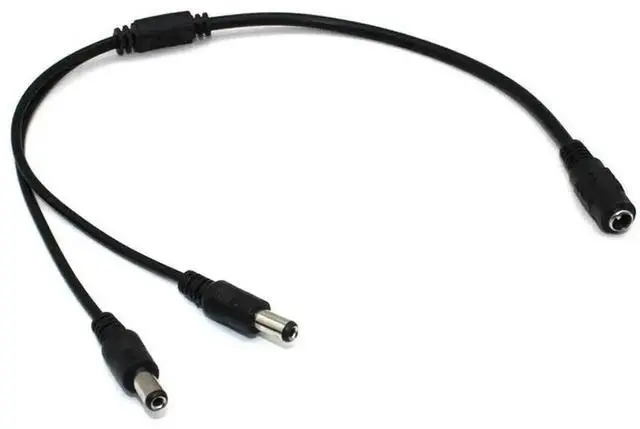 Main image of WRIARICH 5.5x2.1mm DC Power Splitter Cable 1 Female to 2 Male Plug for POE CCTV Tester & IP Camera Power Supply