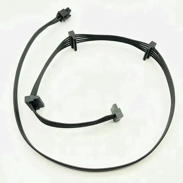 Alt view image 3 of 3 - WRIARICH PCI-E 6Pin Male to 4 SATA Female Power Splitter Cable, 18AWG for Corsair RM650X RM750X RM850X RM1000X Modular PSU