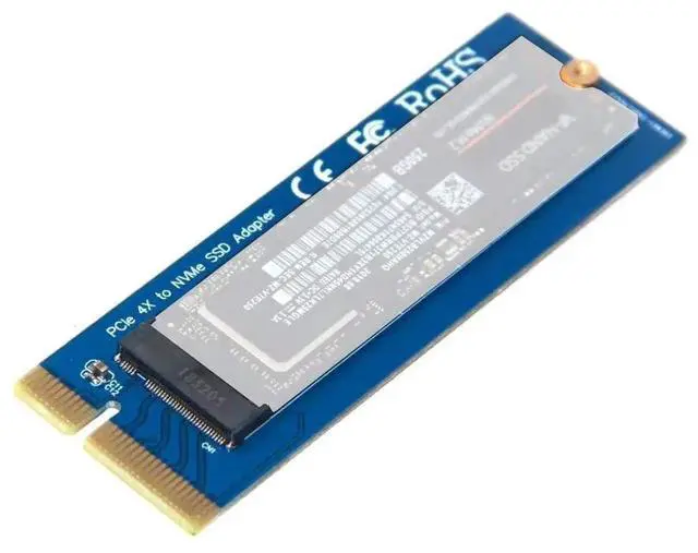 Alt view image 2 of 6 - WRIARICH PCIe 3.0 x4 to NVMe M.2 SSD Expansion Adapter Card, Support 2230 2242 2260 2280 NVMe Drives for Desktop PC