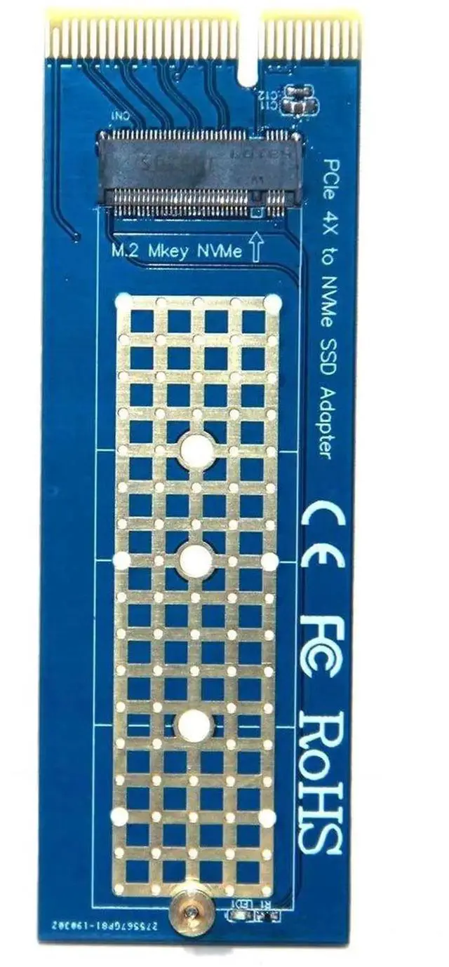 Alt view image 6 of 6 - WRIARICH PCIe 3.0 x4 to NVMe M.2 SSD Expansion Adapter Card, Support 2230 2242 2260 2280 NVMe Drives for Desktop PC
