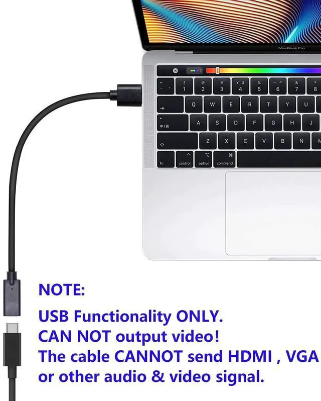 Alt view image 3 of 7 - WRIARICH 3FT USB 3.0 Type A Male to USB-C Female Adapter Cable, Black 5Gbps Data & Charging Converter Cord for Laptops, Phones, Power Banks