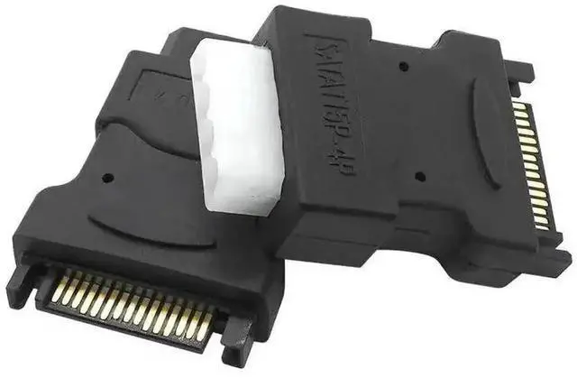 Alt view image 5 of 6 - WRIARICH 2PCS 4Pin Molex IDE to SATA 15Pin Power Adapter Cable, Male Big 4Pin to SATA Female Power Converter for HDD SSD