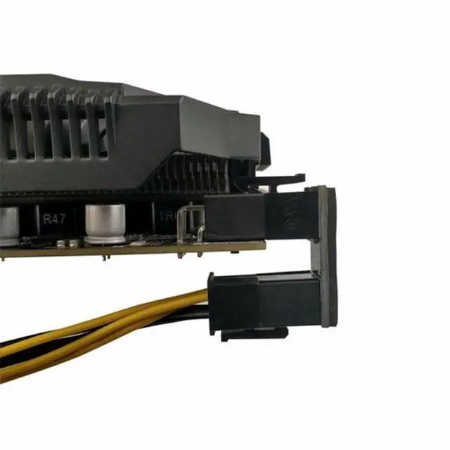 Alt view image 6 of 6 - WRIARICH 2 Pack 360° Adjustable ATX 6Pin Male to Female GPU Power Angle Adapter, 12V Graphics Card Power Connector