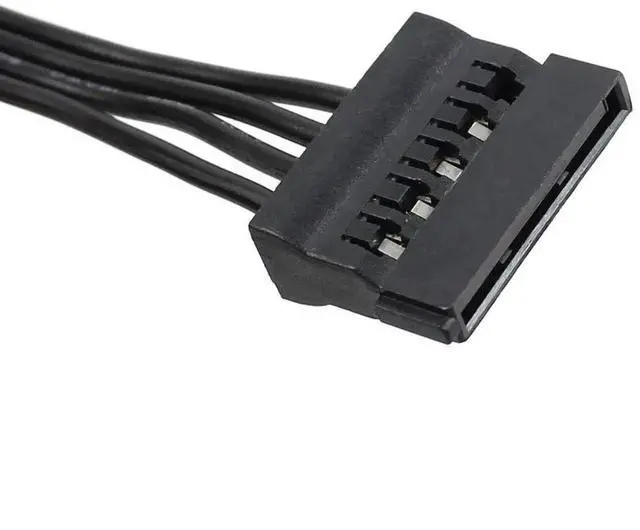 Alt view image 4 of 5 - WRIARICH 3 Pack LP4 4 Pin IDE Molex Female to Dual SATA Power Cable for HDD Optical Drive