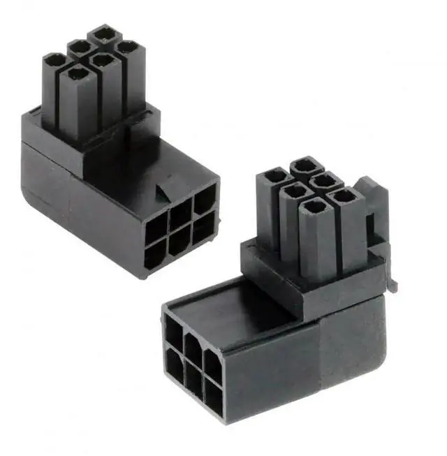 Main image of WRIARICH 2 Pack 90° Up/Down Angled ATX 6Pin Male to Female GPU Power Adapter Connector