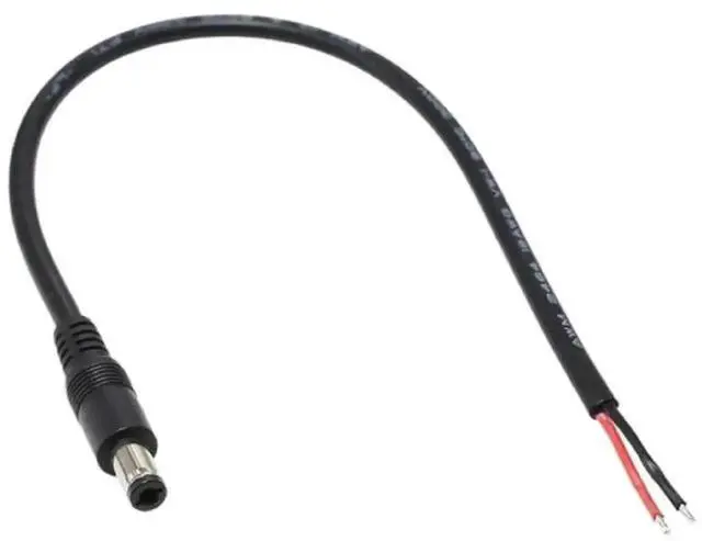 Alt view image 2 of 3 - WRIARICH 6.3x3.0mm DC Jack to 2 Pin Power Cable, DIY Charging Extension Cord for Laptop & Computer