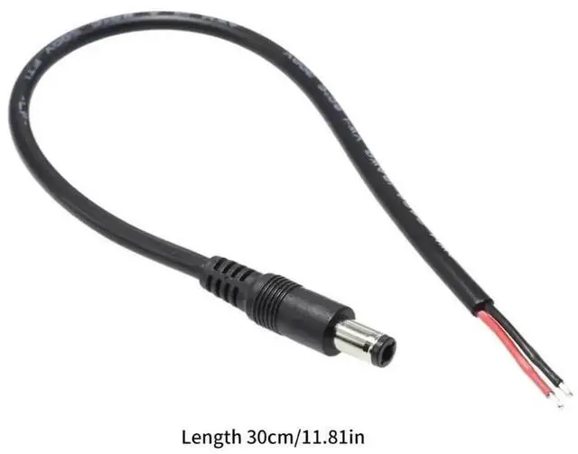 Alt view image 3 of 3 - WRIARICH 6.3x3.0mm DC Jack to 2 Pin Power Cable, DIY Charging Extension Cord for Laptop & Computer