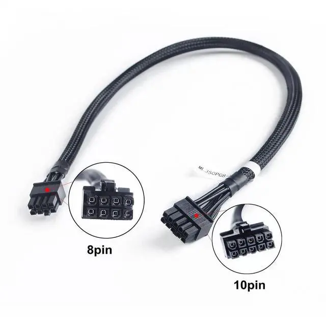 Alt view image 3 of 5 - WRIARICH 10Pin to 8Pin Hard Drive Backplane Power Cable for HP Proliant ML350P G8 Server