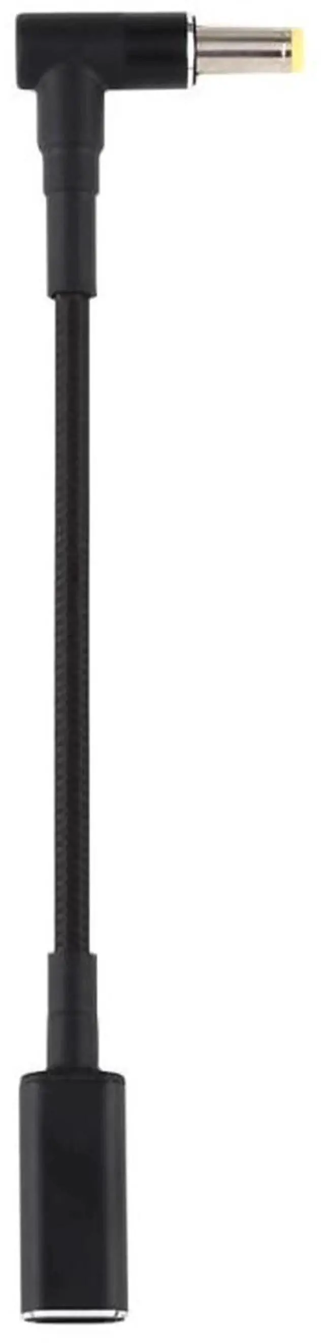 Alt view image 2 of 5 - WRIARICH Right Angle DC 5.5×2.5mm to USB-C PD 100W Nylon Braided Power Cable | Fixed 18.5V~20V Trigger Adapter Cord