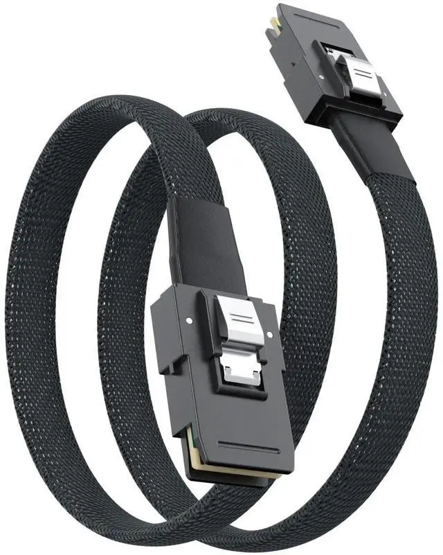 Main image of WRIARICH 0.8m SFF-8087 to SFF-8087 Mini SAS Internal Cable, 6Gbps 100-Ohm SAS Cable Compatible with Server Backplane & RAID Card, Hot-Swap Supported, 2.6ft Internal Server SAS Connection Wire