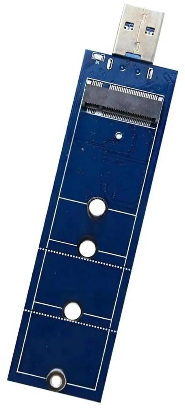 Alt view image 2 of 3 - WRIARICH M.2 NGFF SATA SSD to USB 3.0 Adapter, B Key M2 Reader Card Compatible with 2230 2242 2260 2280 Size SATA Protocol M.2 Solid State Drives