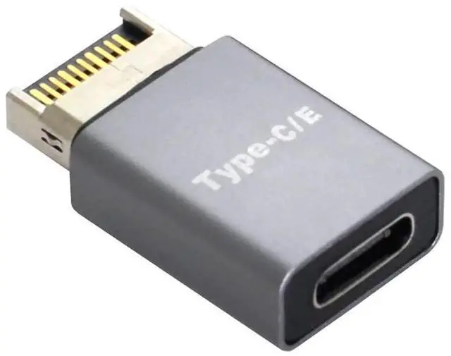 Alt view image 6 of 7 - WRIARICH 2PCS USB 3.1 Type-E Male to USB-A + USB-C Dual Port Motherboard Front Panel Extension Adapter